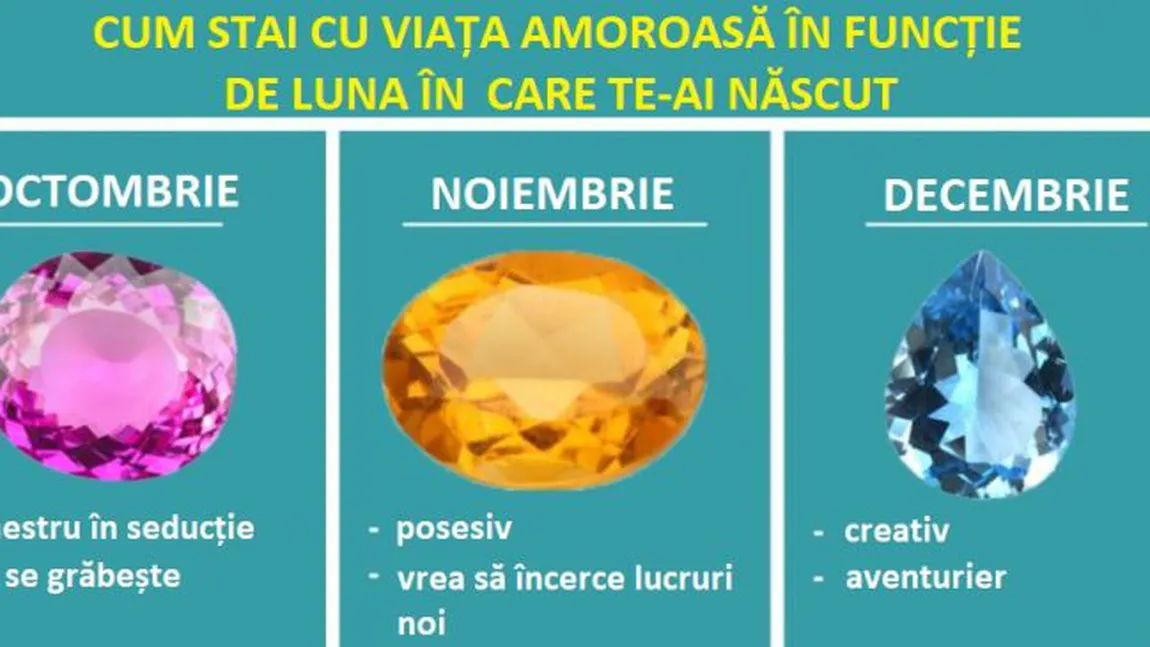 Luna în care te-ai născut poate dezvălui multe despre viaţa ta amoroasă. Eşti născut în martie? În septembrie?