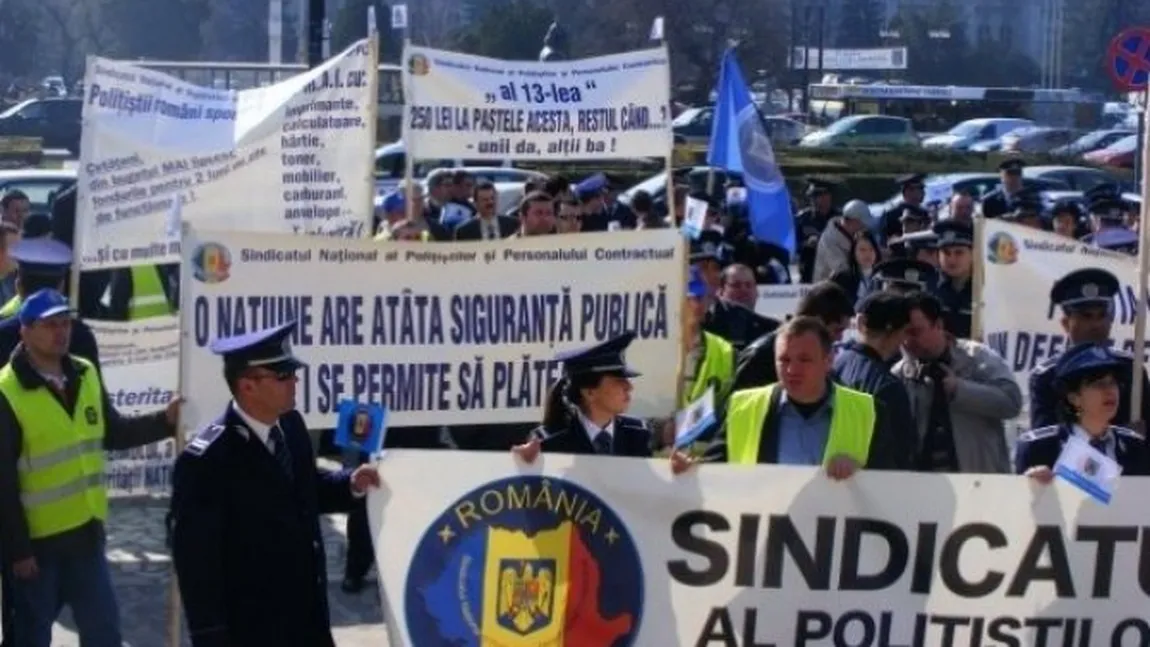 Protest de amploare al poliţiştilor anunţat pe 24 martie. Care sunt revendicările sindicatelor