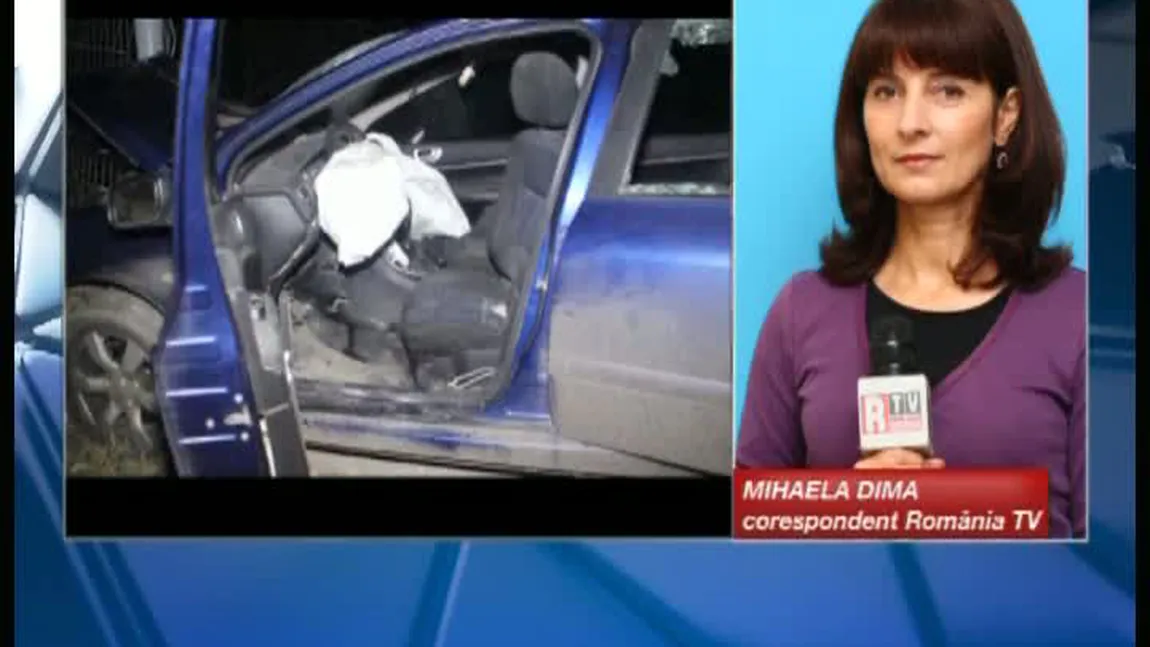 Accident grav în Galaţi. O şoferiţă a adormit la volan şi a lovit în plin un alt autoturism