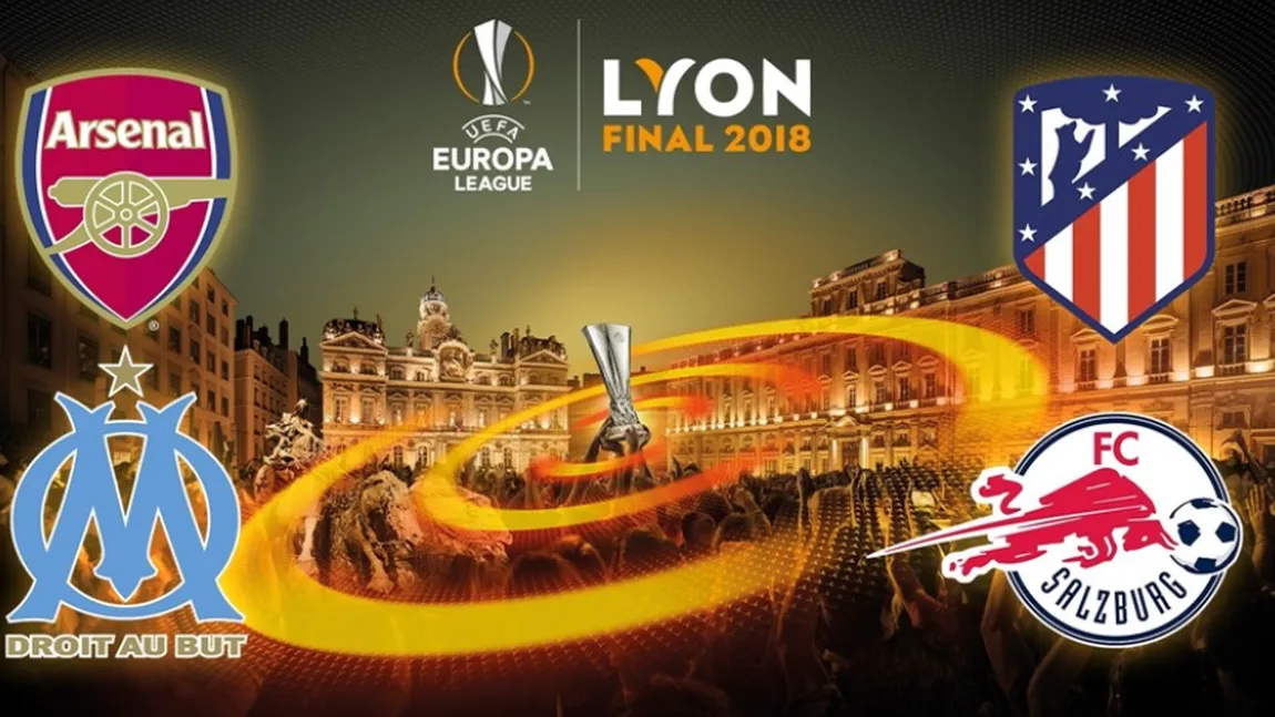 ARSENAL - ATLETICO MADRID şi MARSEILLE - SALZBURG în semifinalele EUROPA LEAGUE. AICI vezi meciurile în direct la TV