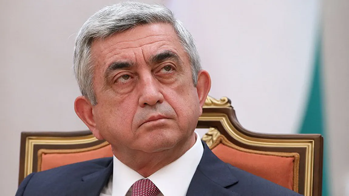 Proteste la Erevan: Cetăţenii se opun ca fostul preşedinte Serj Sargsian să devină premier