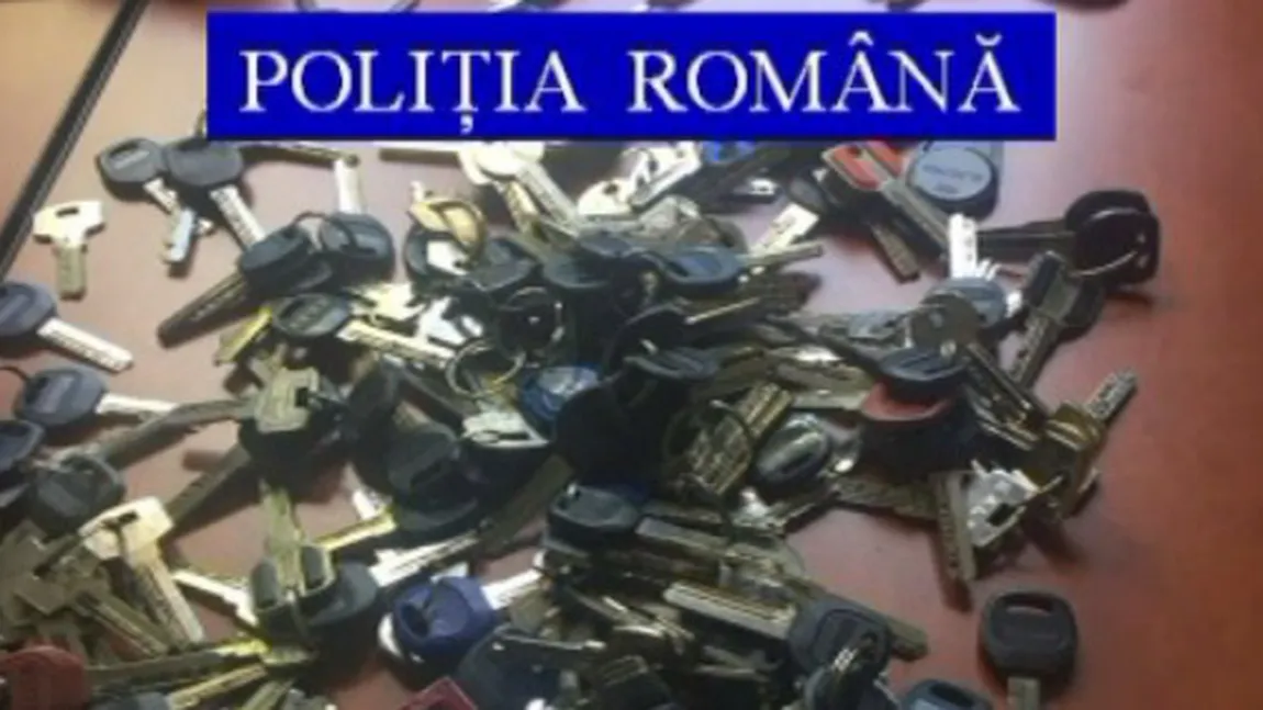 Bărbat bănuit de furturi din locuinţe, prins de poliţişti cu 350 de chei asupra sa