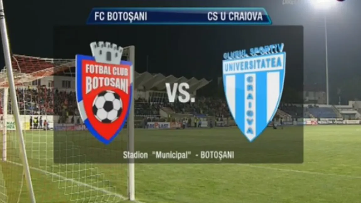 FC BOTOSANI - CSU CRAIOVA 2-1 şi oltenii sunt în FINALA CUPEI ROMANIEI 2018
