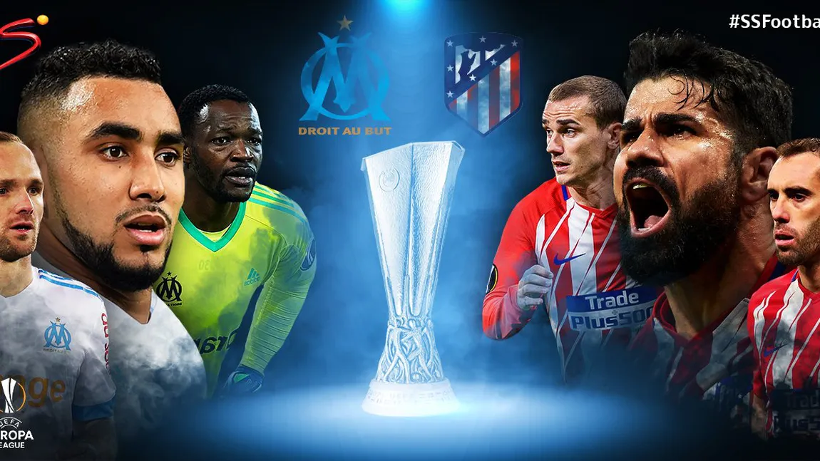 OLYMPIQUE MARSEILLE-ATLETICO MADRID LIVE FINALA LIGII EUROPA. Duel franco-iberic în finala de la Lyon