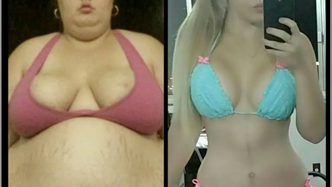 Transformarea şocantă a unei bloggeriţe, după ce a slăbit 88 de kilograme FOTO înainte şi după