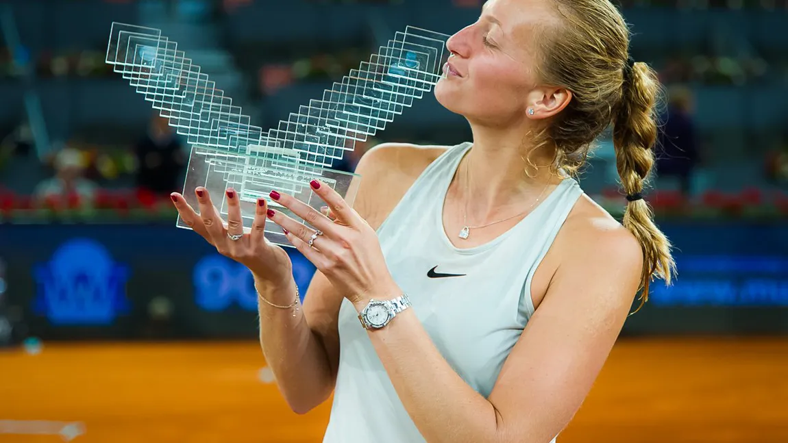 Ion Ţiriac a înlocuit cupa de la Madrid. Învingătoarea Petra Kvitova a primit trofeul finalistei de anul trecut