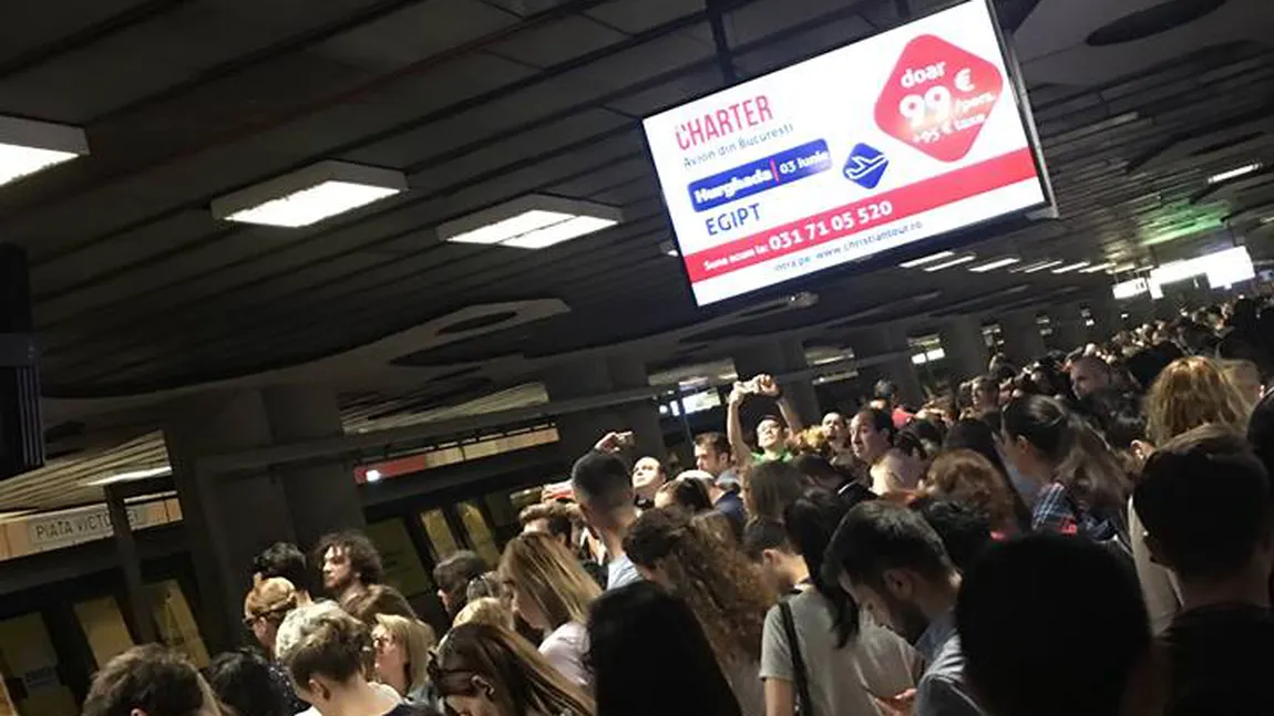 O urgenţă medicală a îngreunat traficul trenurilor de metrou pe M2. Circulaţia se desfăşoară în condiţii normale UPDATE