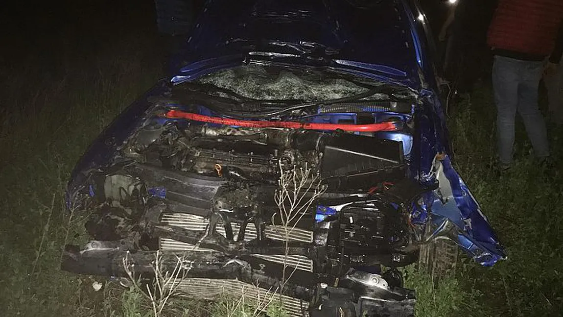 Accident GRAV în Adjud: O maşină a intrat în plin în doi cai