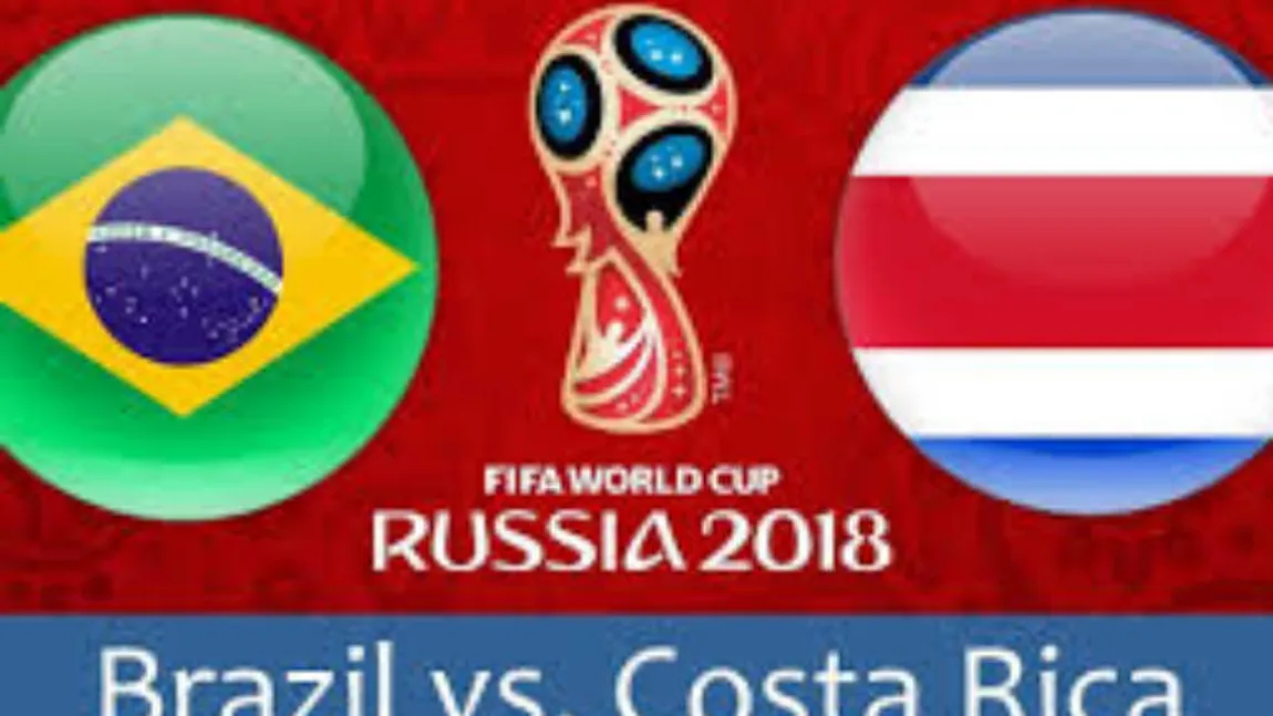 BRAZILIA - COSTA RICA 2-0 LIVE VIDEO ONLINE STREAMING TVR: Neymar este uşor acccidentat, dar face spectacol