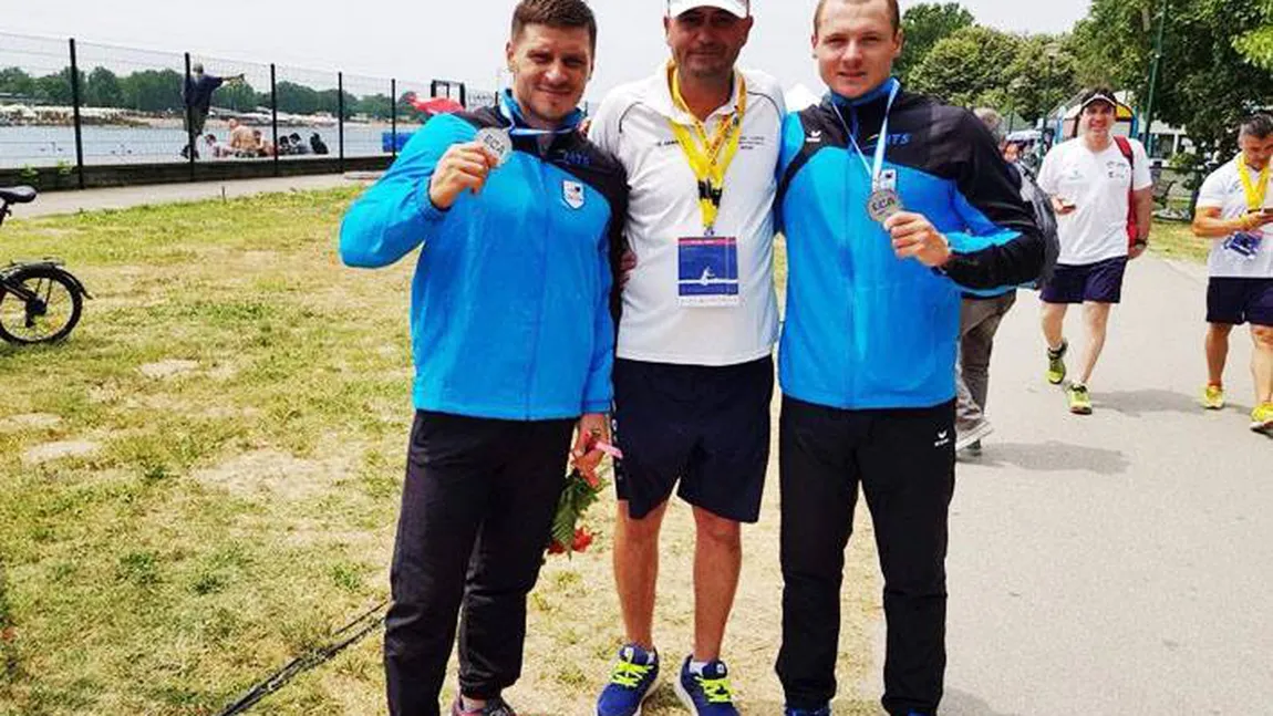 Leonid Carp şi Victor Mihalachi, medaliaţi cu aur la Europene, în proba de Canoe-2 pe 500 m