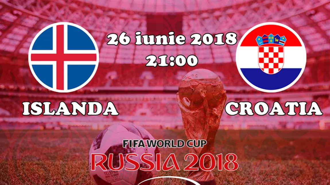 ISLANDA - CROATIA LIVE VIDEO ONLINE STREAMING TVR: 1-2. Maximum de puncte pentru croaţi, care evită Franţa