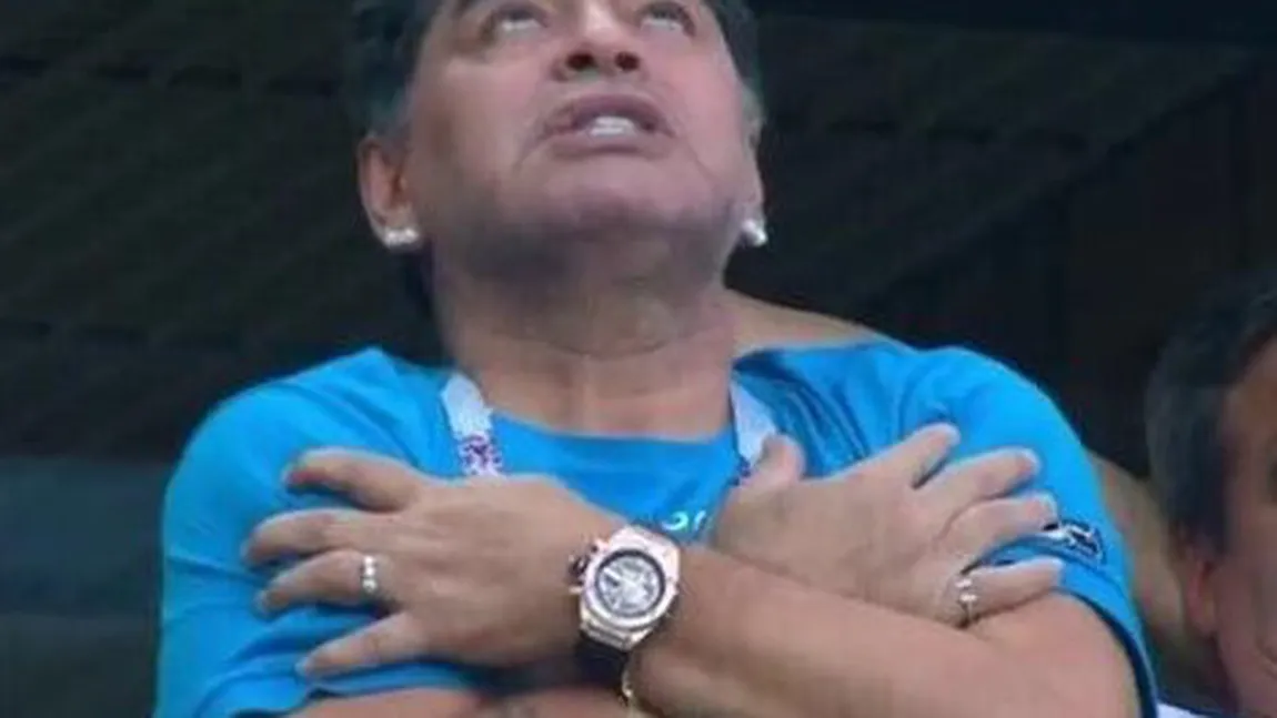 CM 2018. Maradona, spitalizat după calificarea Argentinei în optimi, la Cupa Mondială. Imagini şocante cu starul VIDEO