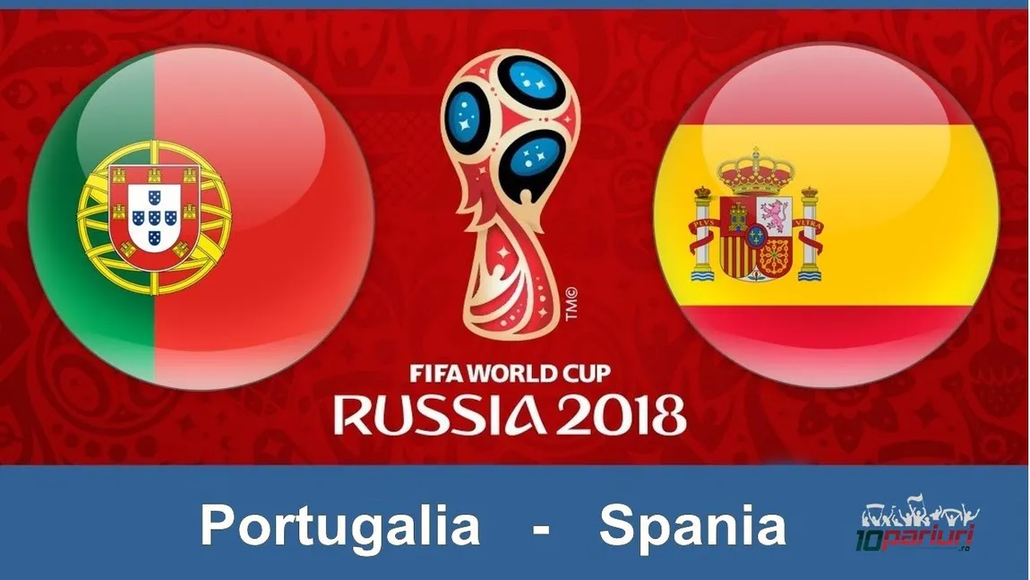 PORTUGALIA - SPANIA LIVE VIDEO ONLINE STREAMING 2018: 3-3 Triplă Ronaldo în primul meci la CM 2018