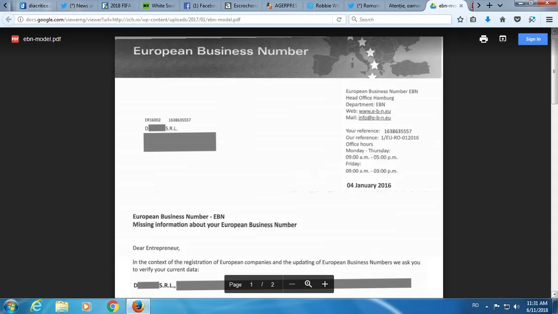 Sute de afacerişti români, ţepuiţi printr-o firmă nemţească. Oamenii credeau că aparţine Uniunii Europene
