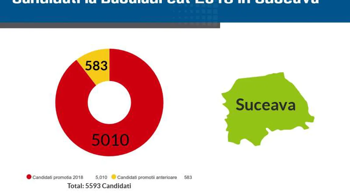 Rezultate BAC 2018 Suceava. Rata de promovare de 70,3%, o singură medie de 10