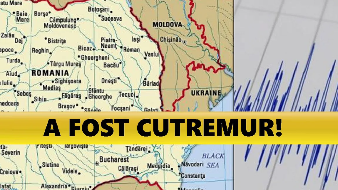 CUTREMUR ÎN ROMÂNIA. Seism cu magnitudine 3.3 în Vrancea