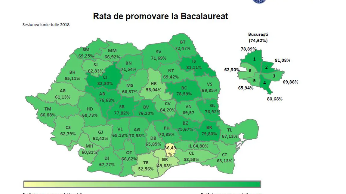 Rezultate finale BAC 2018. Notele au fost afişate. A crescut numărul mediilor 10. Cine are note modificate la examenul de bacalaureat