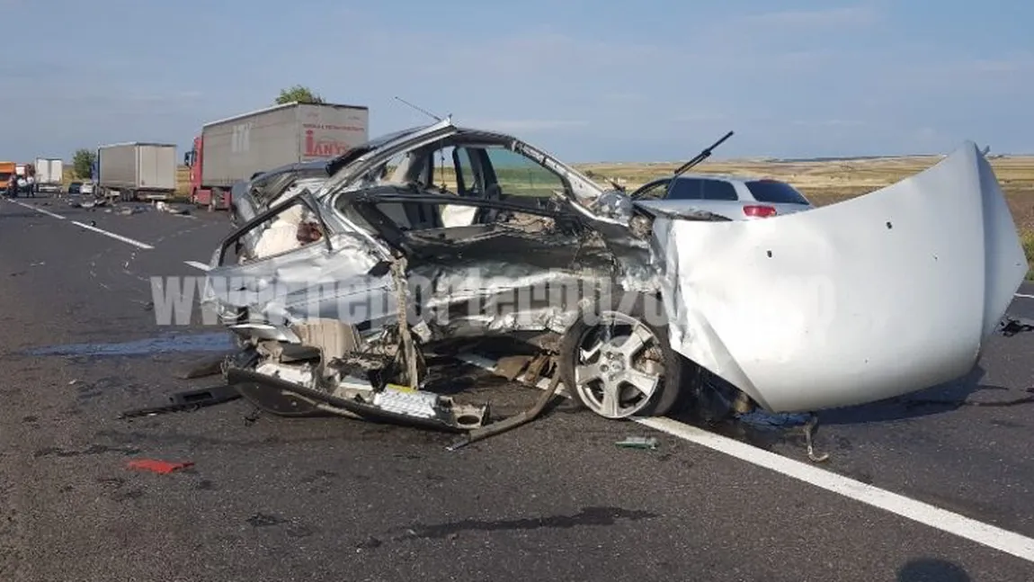 Accident grav pe DN2 (E85) în Buzău: O persoană a murit şi două sunt grav rănite
