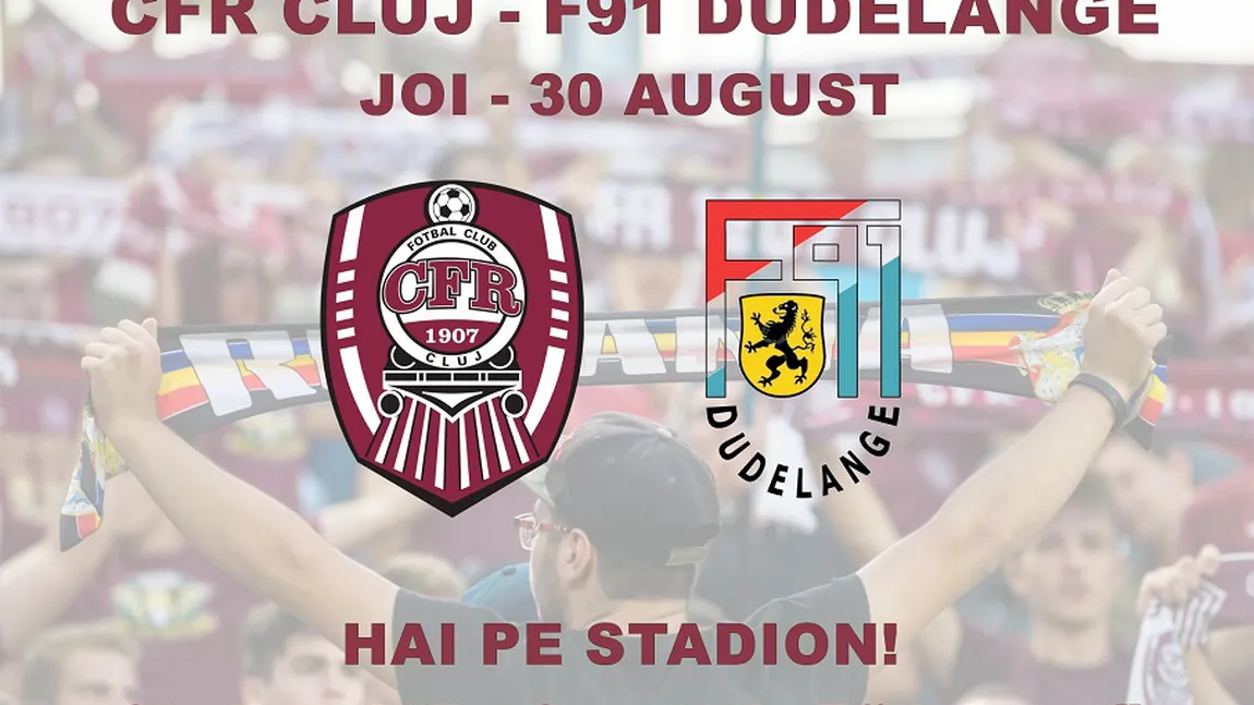 CFR CLUJ DUDELANGE 2-3 LIVE STREAM ONLINE VIDEO. AICI vezi în direct meciul CFR CLUJ - DUDELANGE
