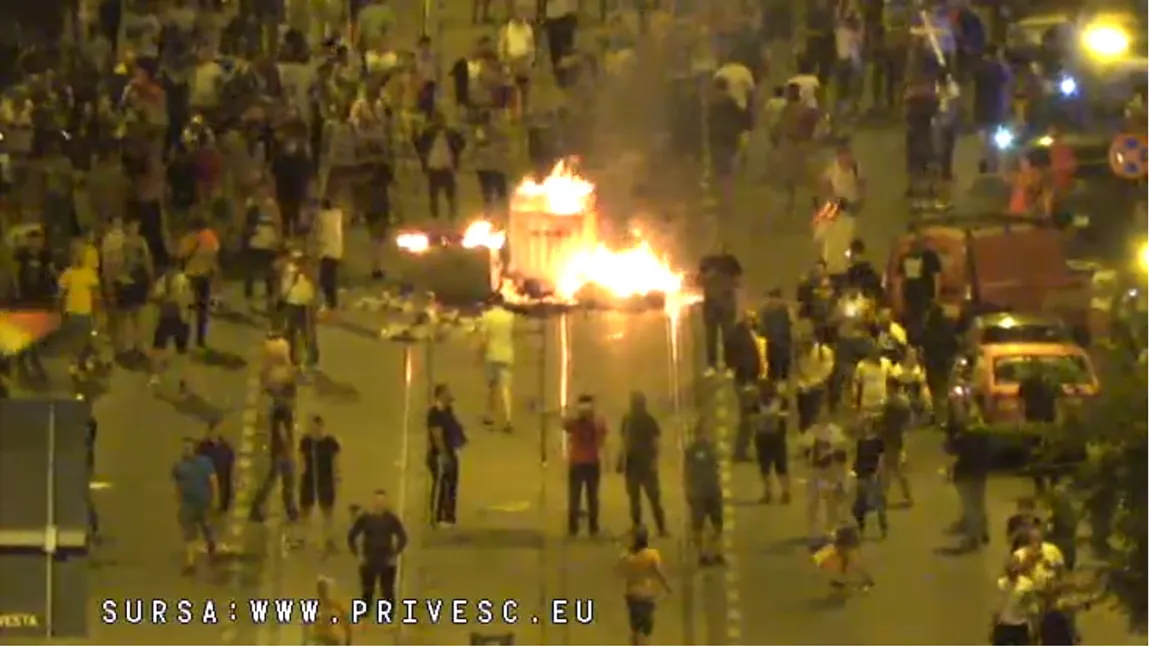 Mr. Laurenţiu Cazan, coordonatorul jandarmilor: Am descoperit un autoturism cu sticle incendiare