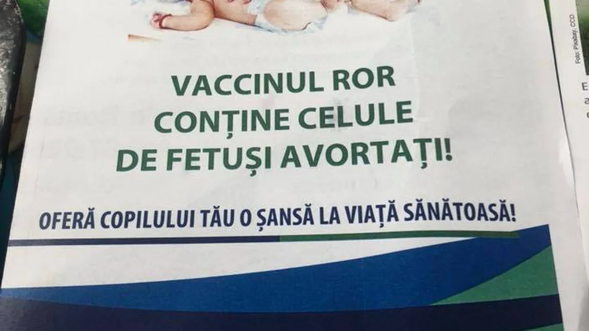 Pliante antivaccinare, cu mesaje precum 