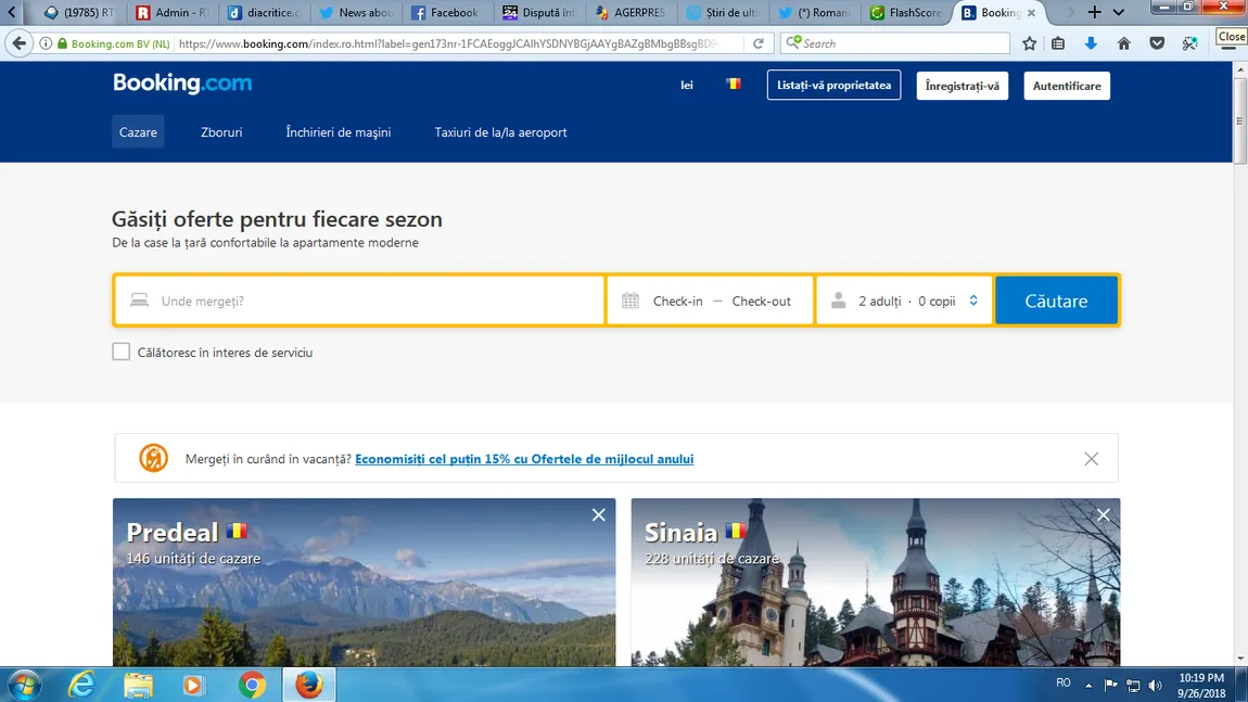 Hotelierii români sunt revoltaţi pe Booking.com. Ei spun că portalul promovează concurenţa neloială