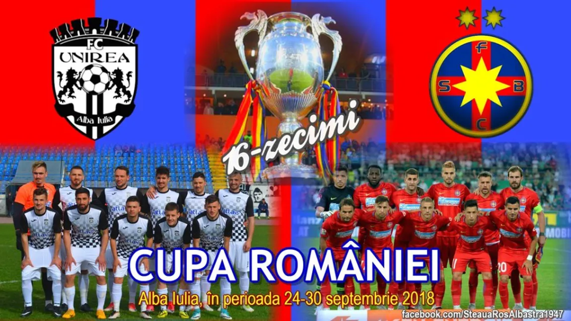 UNIREA ALBA IULIA - FCSB LIVE VIDEO STREAMING. Dică riscă şi foloseşte rezervele în Cupa României