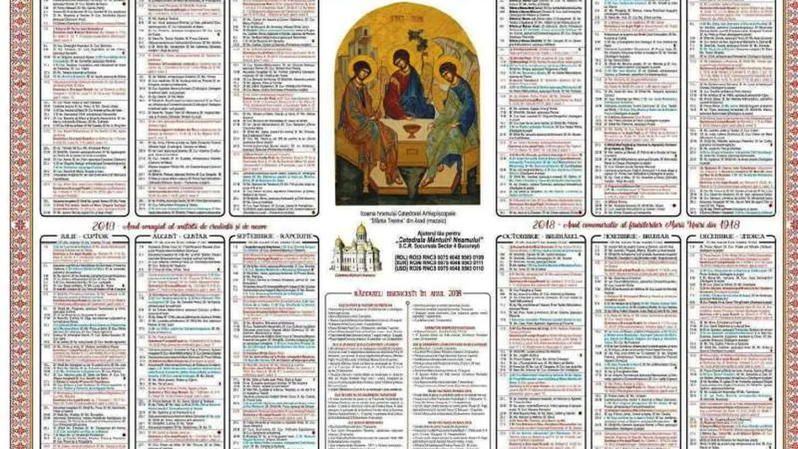 CALENDAR ORTODOX SEPTEMBRIE 2018. Ce se întâmplă dacă tună în această lună. În ce zile sunt sărbători importante