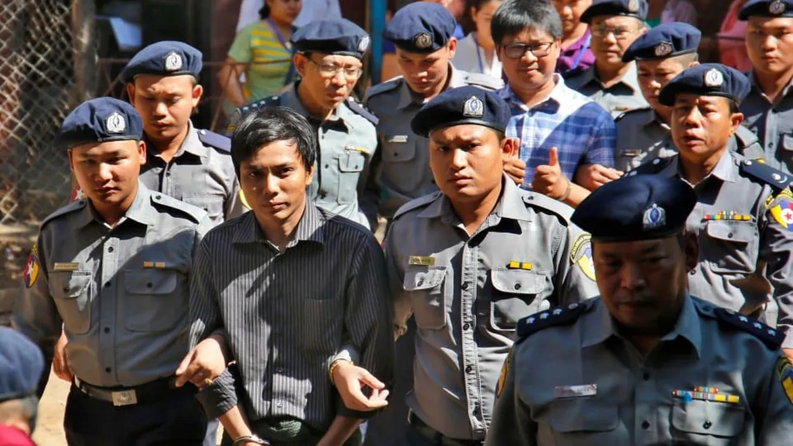 Doi jurnalişti Reuters au fost condamnaţi la câte şapte ani de închisoare în Myanmar