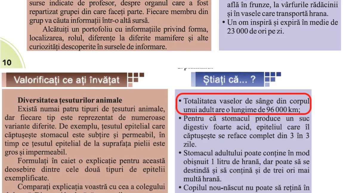 Reacţia Ministerului Educaţiei după greşelile din manualul de biologie de clasa a VI-a