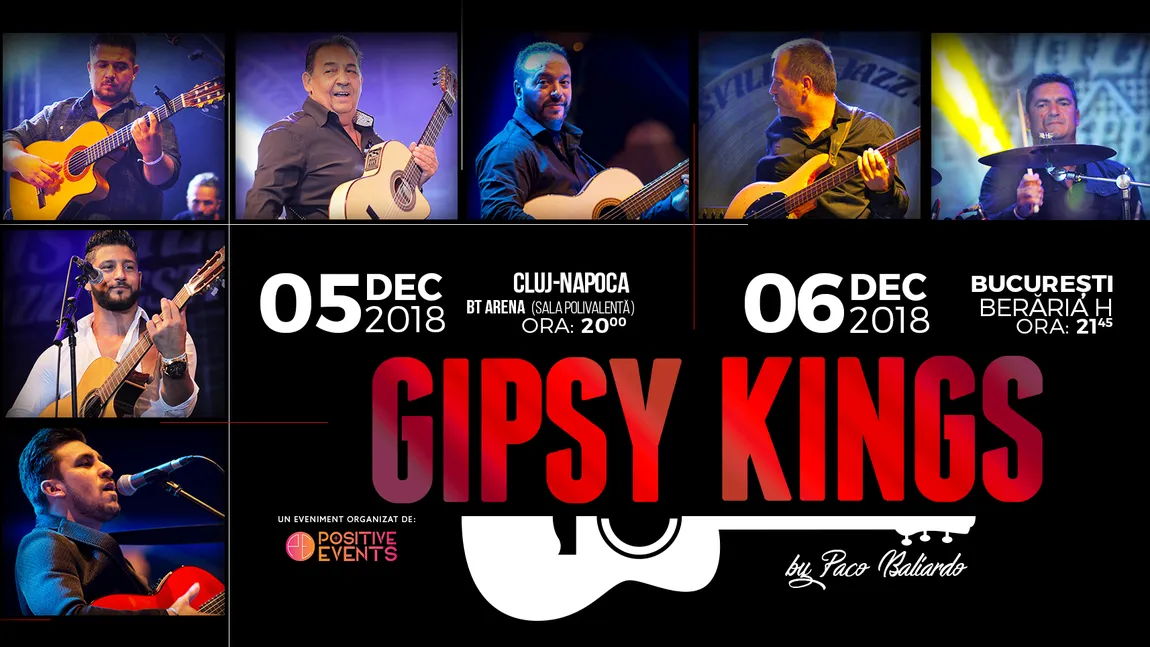 Gipsy Kings by Paco Baliardo vin în România: Cluj Napoca şi Bucureşti (5-6 decembrie)