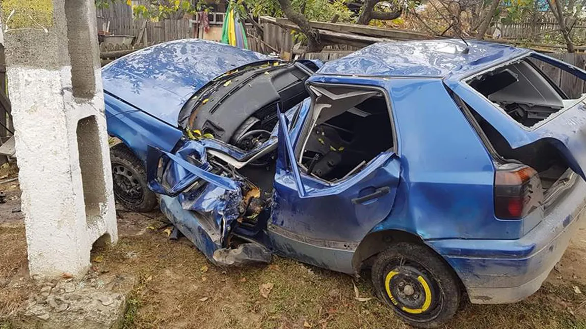 Un băiat de 17 ani din Suceava a murit după ce maşina în care se afla a lovit un stâlp