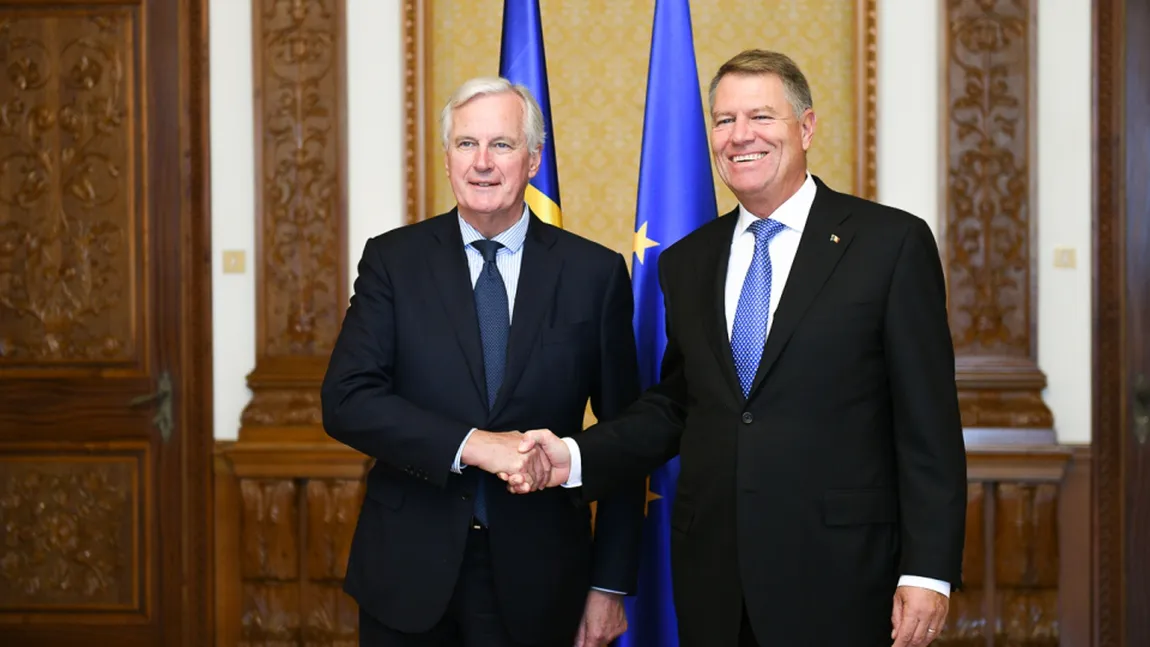Klaus Iohannis i-a transmis lui Michel Barnier că România susţine o cooperare strânsă a UE cu Marea Britanie după Brexit