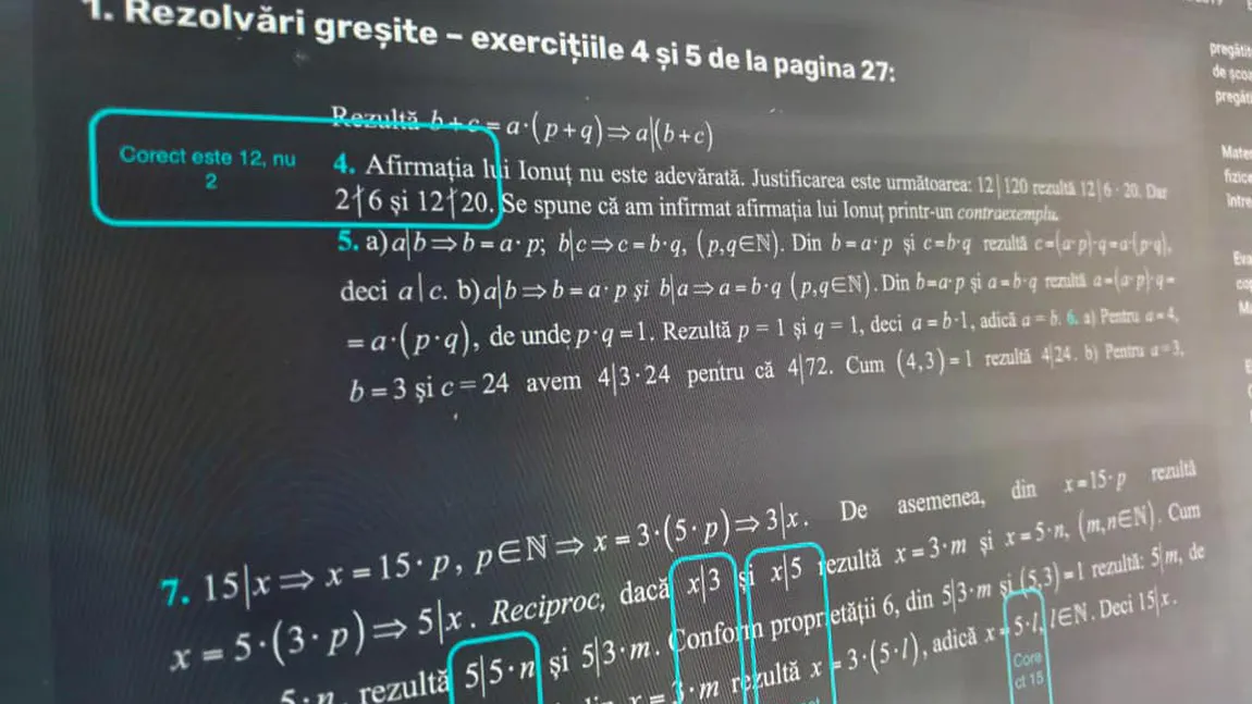 GREŞELI HALUCINANTE din manualul de Matematică de CLASA A VI-A scos de Editura MINISTERULUI. Exerciţii incomplete şi probleme eronate!