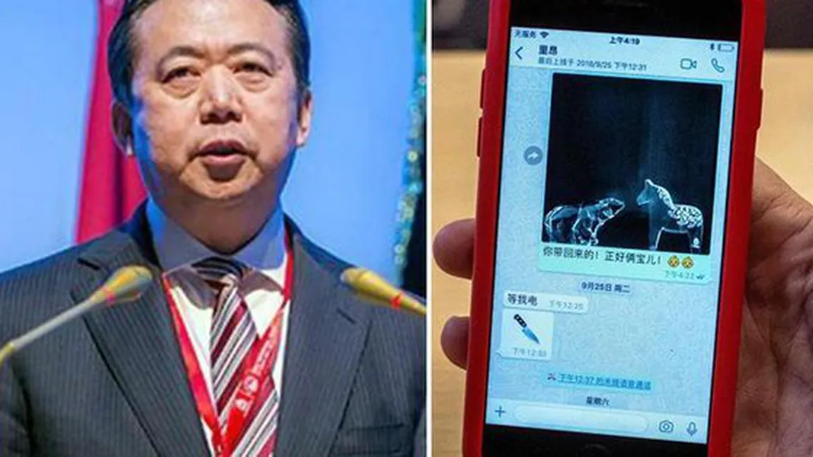 China recunoaşte oficial că l-a reţinut pe şeful Interpol. Ultimul mesaj al acestuia pentru soţie a fost un cuţit VIDEO