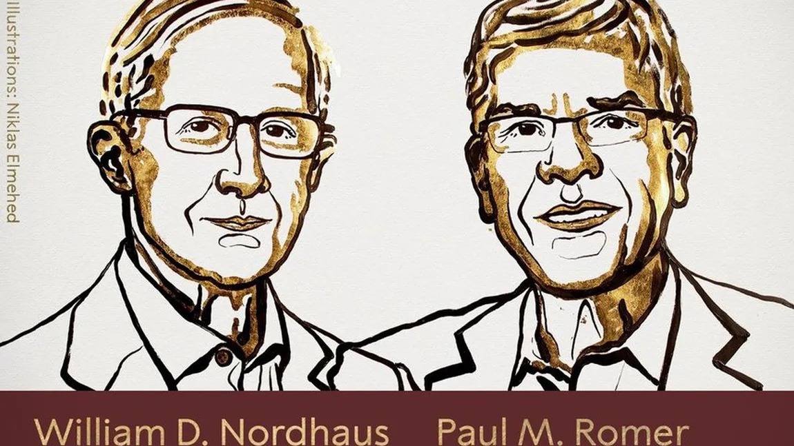 William Nordhaus şi Paul Romer au primit premiul Nobel pentru Economie