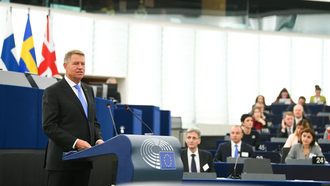 Klaus Iohannis, în Parlamentul European: Nu sunt pregătit pentru nimic în lume să-mi cobor standardele privind justiţia