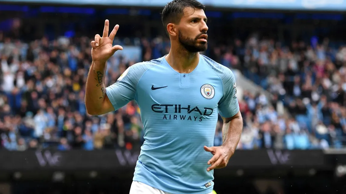 Manchester City, trei goluri în 18 minute contra lui Southampton. Kun Aguero a ajuns la 150 de goluri marcate în Premier League