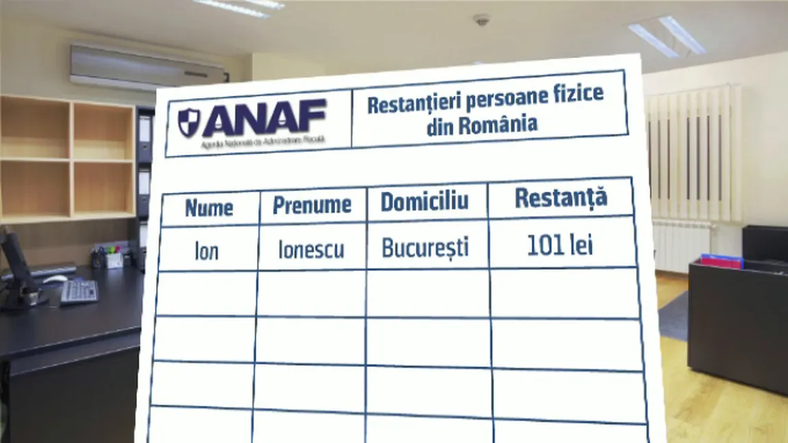 LISTA DATORNICI. România va avea un portal de informaţii integrate cu situaţia la zi a fiecărui contribuabil