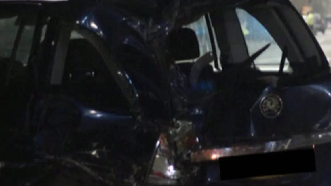Accident cu cinci maşini, filmat de camerele de supraveghere. Şoferul vinovat conducea beat VIDEO