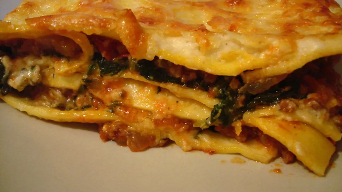 Lasagna cu carne de vită