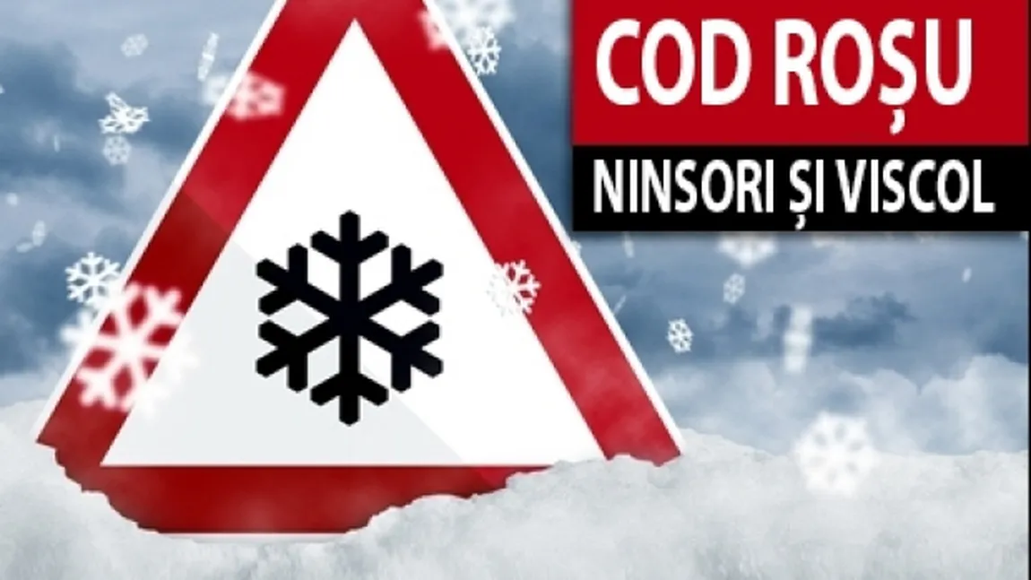 COD ROŞU, avertisment de la ANM! Ce zone sunt vizate de alerta meteo