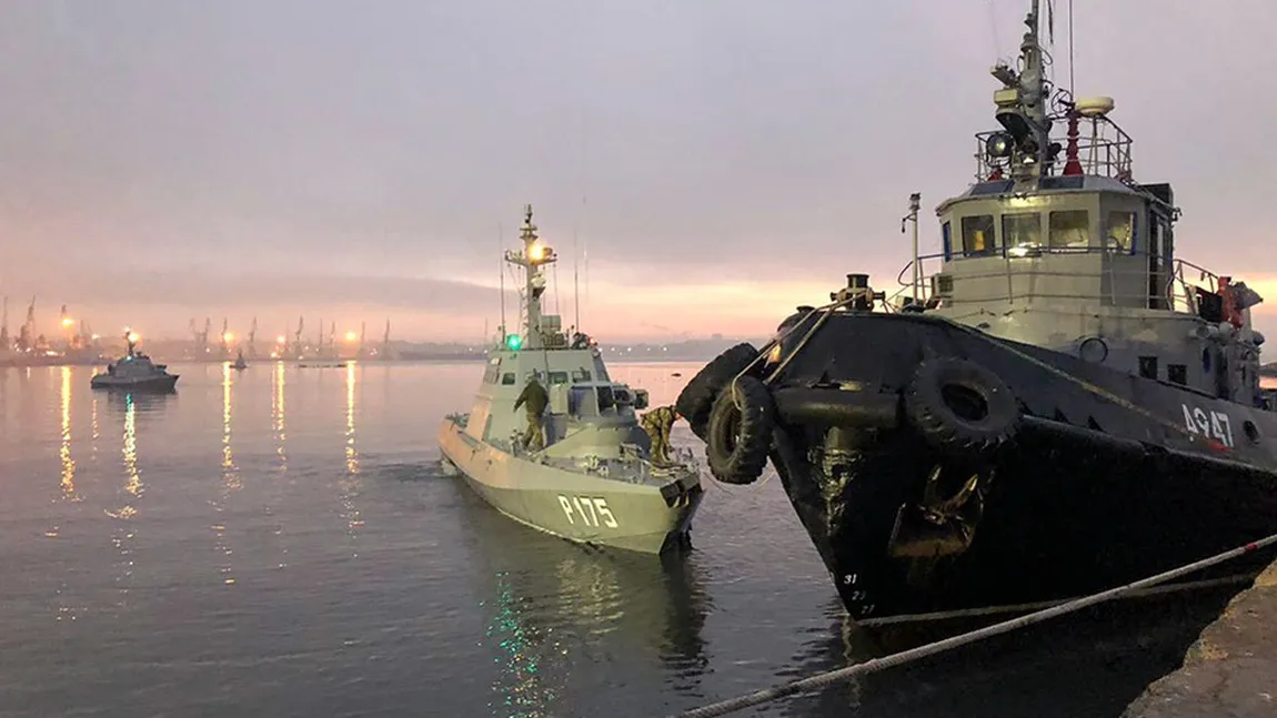 Incident naval în Marea Neagră: Toţi cei 24 de marinari ucraineni, puşi sub acuzare pentru încălcarea frontierei ruse