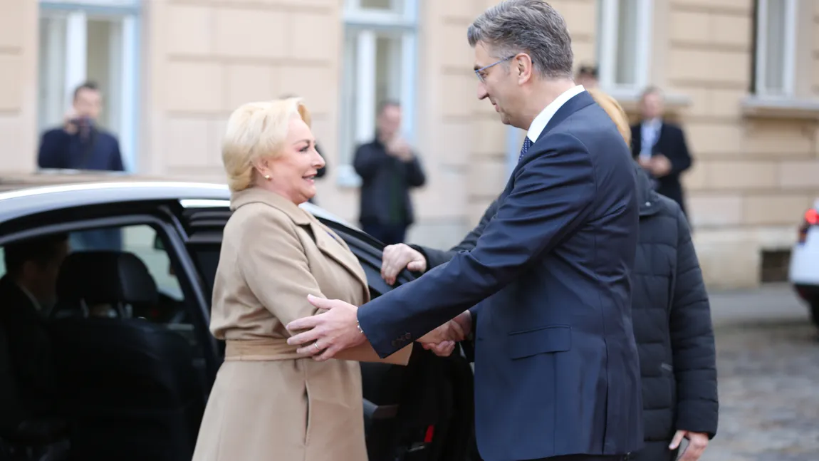 Relaţiile economice România - Croaţia şi Preşedinţia Consiliului UE, pe agenda discuţiilor dintre Dăncilă şi premierul croat