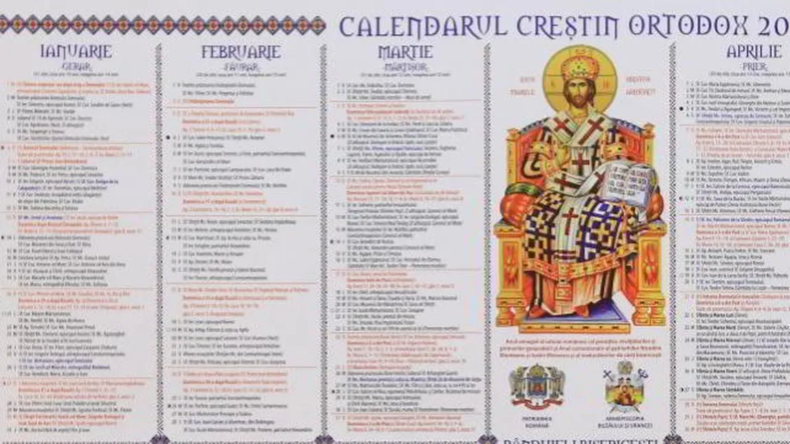 CALENDAR ORTODOX 2019: ce sfinţi sunt sărbătoriţi luni