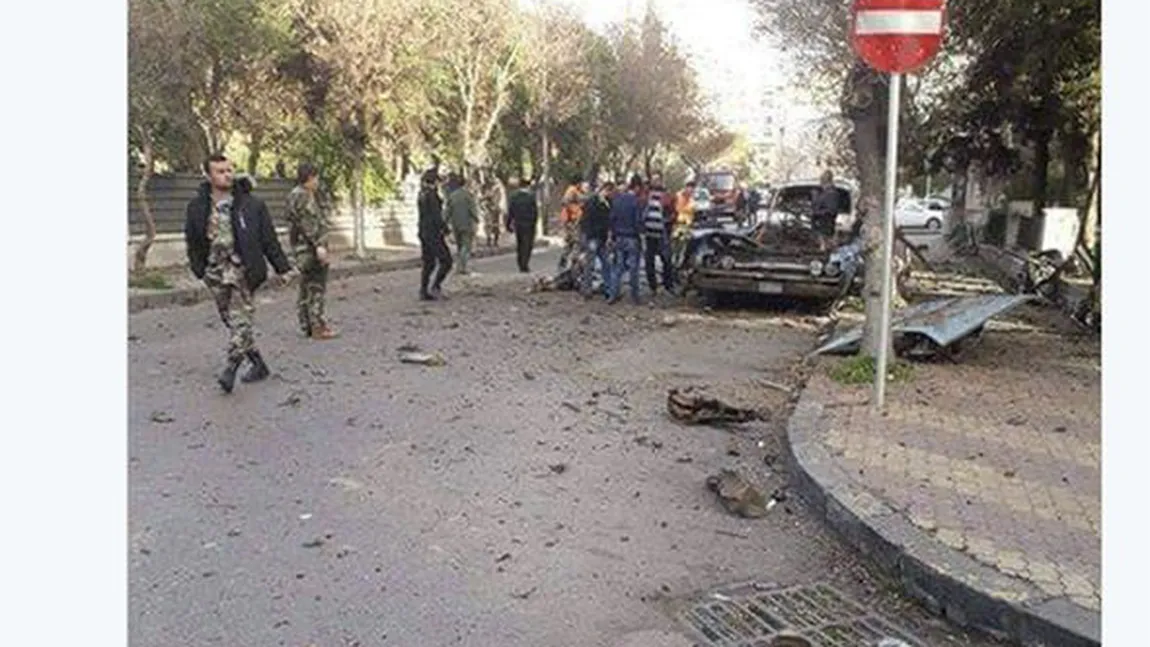 O maşină-capcană a explodat în apropierea ambasadei Rusiei la Damasc