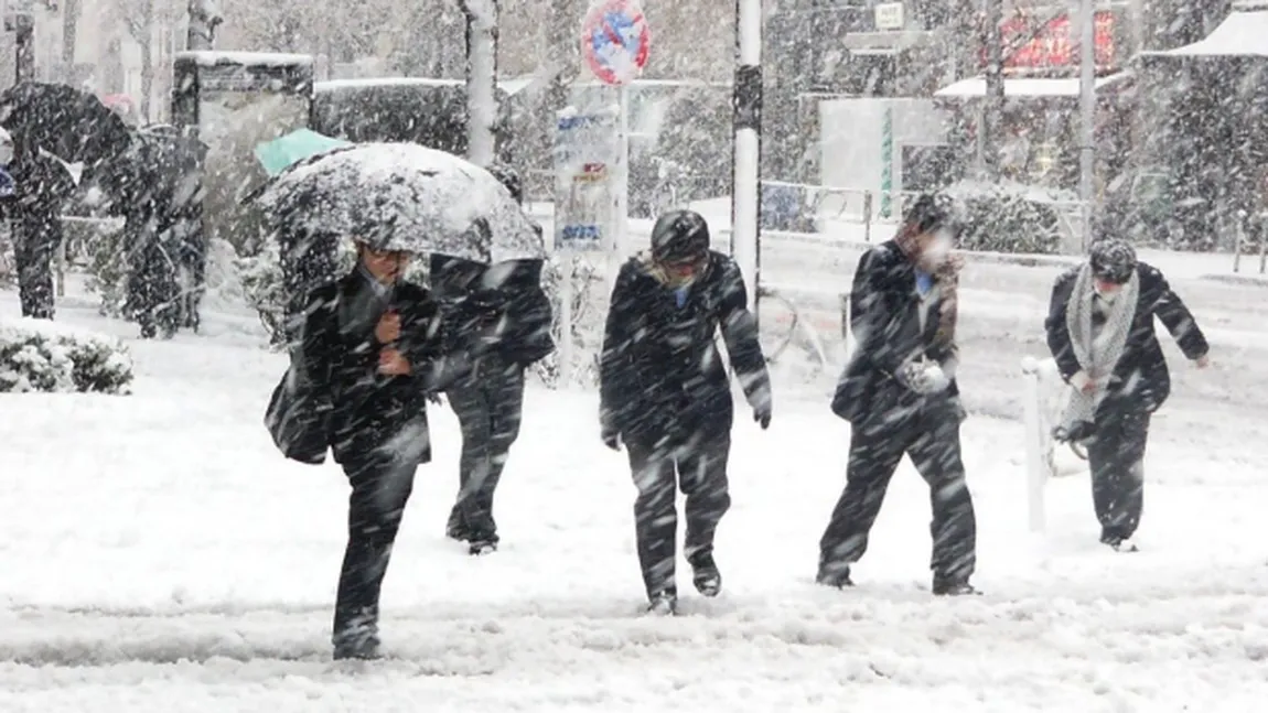 PROGNOZA METEO. Ninsori şi lapoviţă în cea mai mare parte a ţării. Când începe să ningă şi la Bucureşti