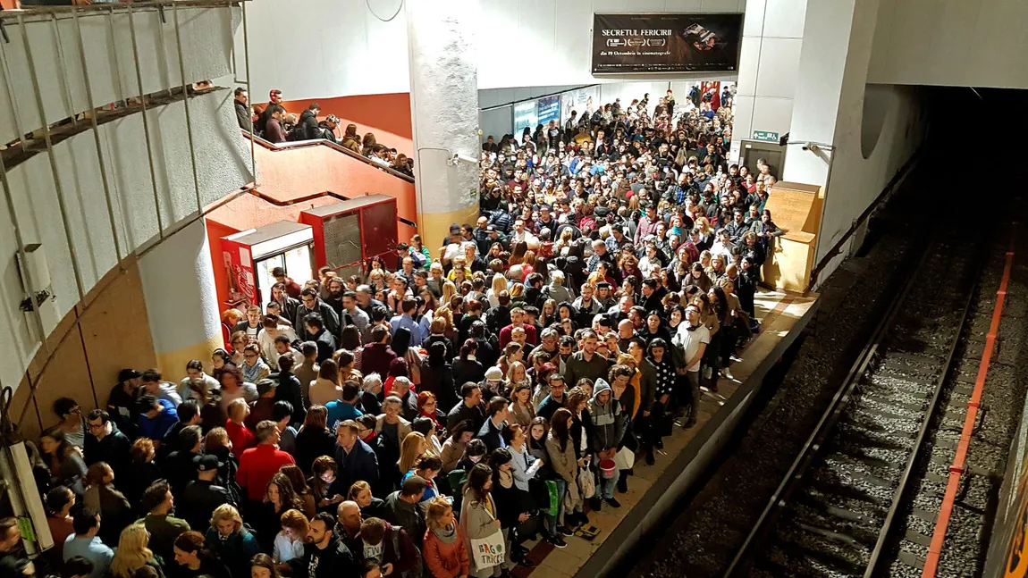 HAOS la metrou din cauza unor probleme tehnice