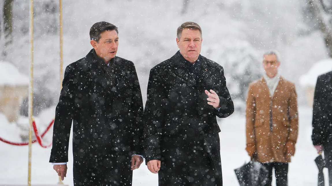 Klaus Iohannis l-a primit pe preşedintele Sloveniei, Borut Pahor, la Cotroceni UPDATE