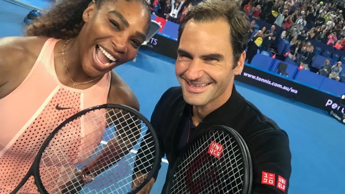 Roger Federer a câştigat duelul cu Serena Williams din meciul de dublu de la Cupa Hopman